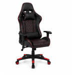 XL Gaming Καρέκλα Εργονομική με Μαξιλάρια & Ανακλινόμενη Πλάτη – Κόκκινο - Image 4
