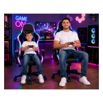 XL Gaming Καρέκλα Racing με RGB LED Φωτισμό – Μαύρο/Μπλε180 - Image 4