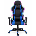 XL Gaming Καρέκλα Racing με RGB LED Φωτισμό – Μαύρο/Μπλε180 - Image 2