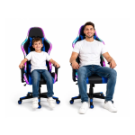 XL Gaming Καρέκλα Racing με RGB LED Φωτισμό – Μαύρο/Μπλε180 - Image 3