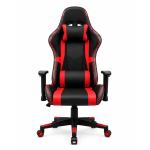 XL Gaming Καρέκλα Racing με RGB LED Φωτισμό – Μαύρο/Κόκκινο - Image 4