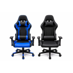 XL Gaming Καρέκλα Ergonomic Racing – Μαύρη / Μαύρη-Μπλε - Image 2