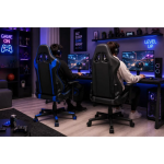XL Gaming Καρέκλα Ergonomic Racing – Μαύρη / Μαύρη-Μπλε - Image 4