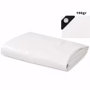 Αδιάβροχος Μουσαμάς Βαρέως Τύπου 190gr/m² 8×12m – Λευκός