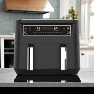 Air Fryer 8L Διπλού Κάδου – Μαύρο