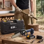 Ebimax EM24S-1 Κλαδευτικό Αλυσοπρίονο 20V 15cm με 2 Μπαταρίες & Βαλιτσάκι - Image 2